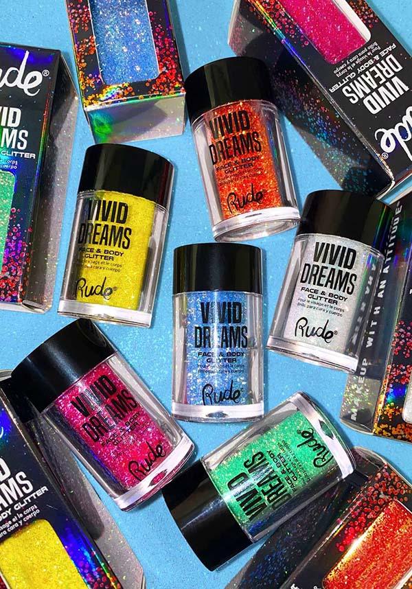 Vivid Dreams [Parallel Universe] | FACE &amp; BODY GLITTER - Beserk - all, body glitter, clickfrenzy15-2023, colour shift, cosmetic glitter, cosmetics, cruelty free, dec20, discountapp, eyes, eyeshadow loose, fp, glitter, labelvegan, make up, makeup, rude cosmetics, shimmer, silver, sparkle, vegan