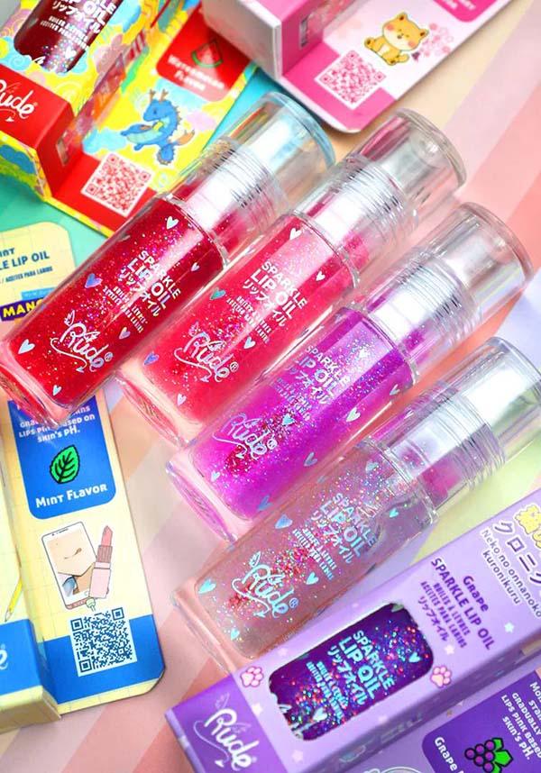 Manga [Grape] | SPARKLE LIP OIL - Beserk - all, christmas gift, christmas gifts, clickfrenzy15-2023, cosmetic glitter, cosmetics, cute, dec22, discountapp, fp, gift, gift idea, gift ideas, gifts, glitter, googleshopping, grape, labelvegan, lip, lip gloss, lips, make up, makeup, oil, pink, R151222, RCS16706, sparkle, vegan