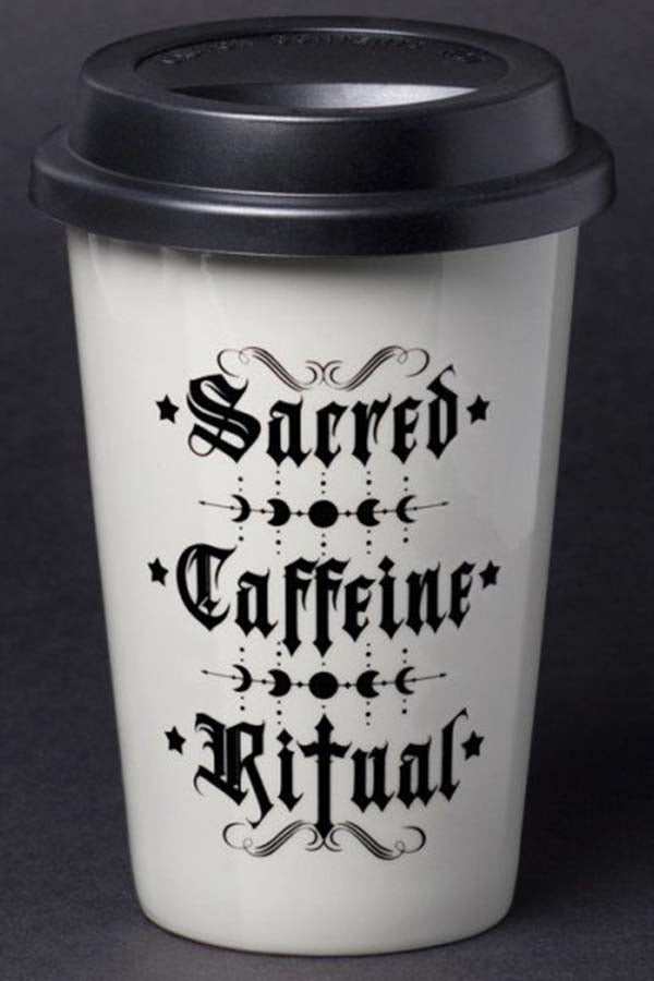 Sacred Caffeine Ritual [Ceramic] | TRAVEL MUG