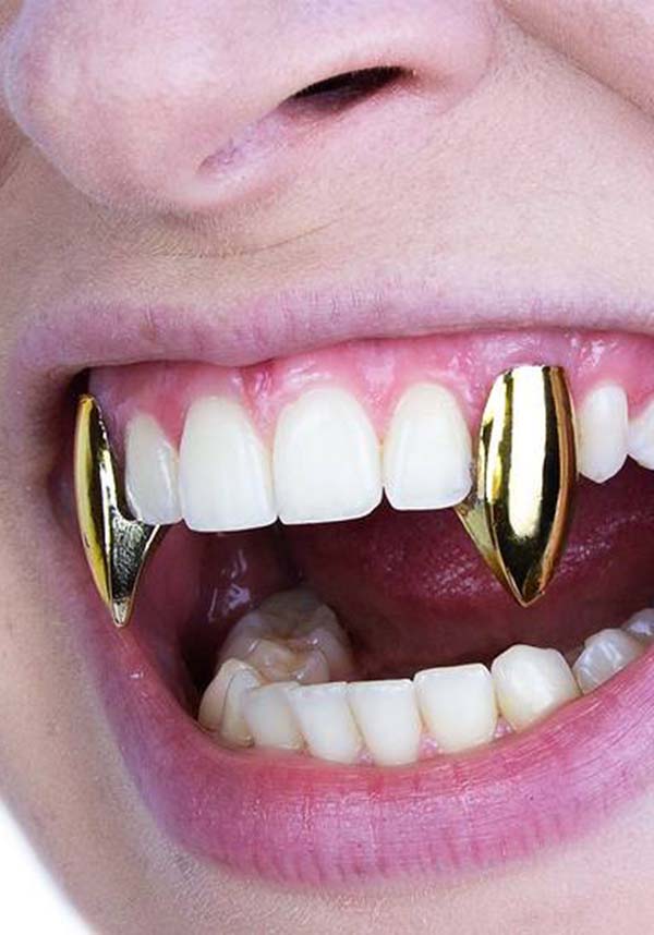 Scarecrow - Glam Deluxe Gold Classic Custom Fangs - Buy Online Australia