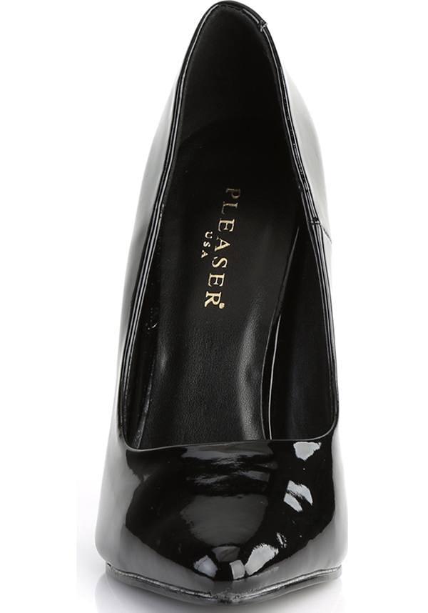 SEDUCE-420 [Black Patent] | HEELS [PREORDER] - Beserk - all, black, clickfrenzy15-2023, discountapp, fp, goth, gothic, heel, heels, heels [preorder], labelpreorder, labelvegan, office, patent, pin up, pinup, pleaser, point, pointed, pointed toe, pointy, ppo, preorder, shiny, shoes, vegan, vintage