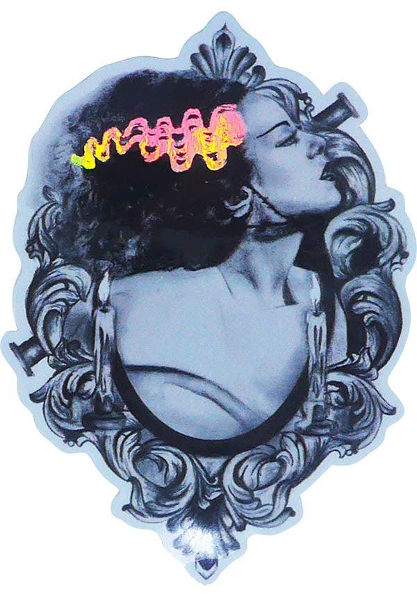 Bride Of Frankenstein | HOLOGRAPHIC STICKER - Beserk - all, clickfrenzy15-2023, discountapp, fp, frankenstein, goth, gothic, gothic homeware, gothic homewares, halloween homeware, halloween homewares, holographic, home, homeware, homewares, office and stationery, office homewares, pop culture, pop culture homewares, R170921, SEL0167, sep21, stationery, sticker