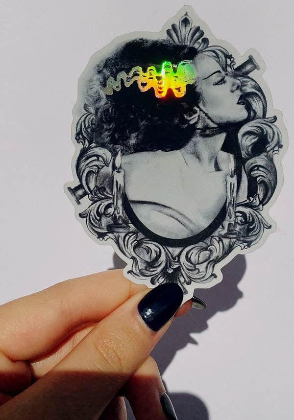 Bride Of Frankenstein | HOLOGRAPHIC STICKER - Beserk - all, clickfrenzy15-2023, discountapp, fp, frankenstein, goth, gothic, gothic homeware, gothic homewares, halloween homeware, halloween homewares, holographic, home, homeware, homewares, office and stationery, office homewares, pop culture, pop culture homewares, R170921, SEL0167, sep21, stationery, sticker