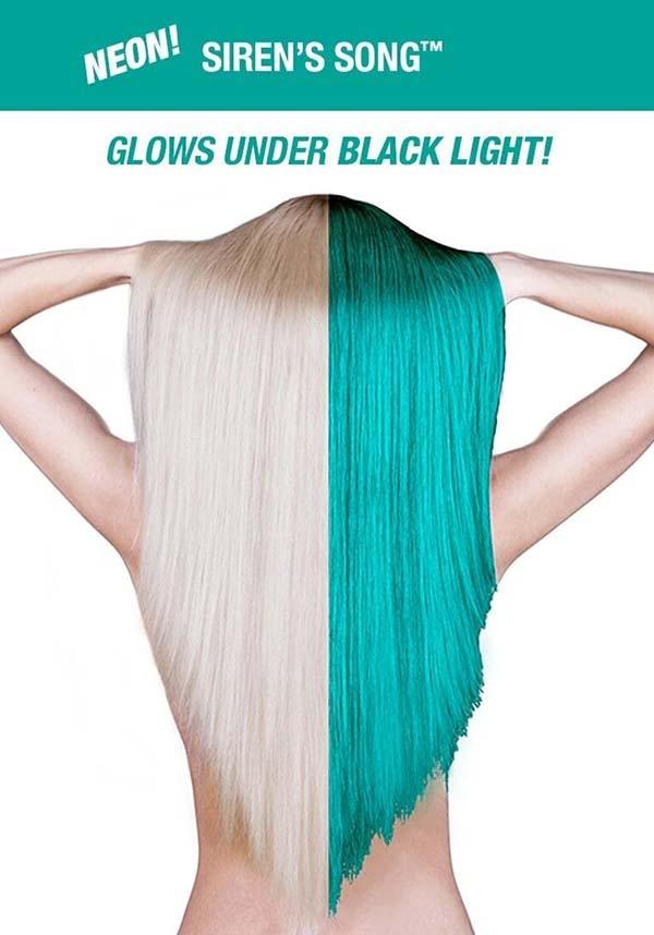 Siren&#39;s Song | CLASSIC COLOUR - Beserk - 420sale, all, clickfrenzy15-2023, cosmetics, cpgstinc, discountapp, dye, ebaymp, fp, green, hair, hair colour, hair dye, hair green, hair turquoise, labeluvreactive, labelvegan, manic panic, manic panic hair, mermaid, turquoise, uv, uv reactive, uvreactive, uvreactive1, vegan