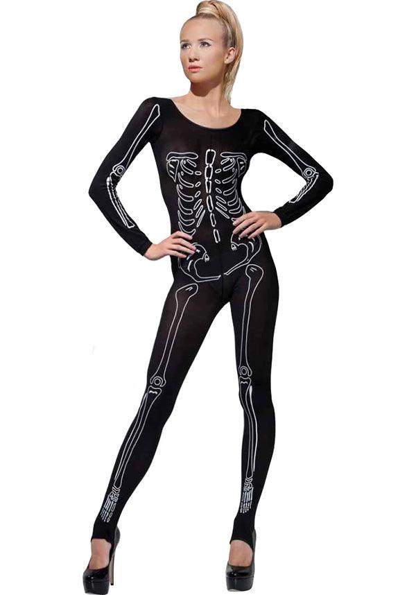 Skeleton Print | BODYSUIT - Beserk - all, black, clickfrenzy15-2023, discountapp, fever, FP, HALLOWEEN, HOSIERY, hosiery and socks, LINGERIE