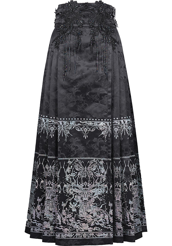 Floral Onyx | MAXI SKIRT