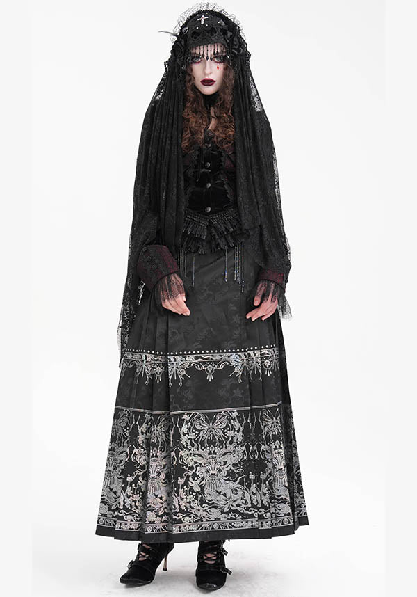 Floral Onyx | MAXI SKIRT