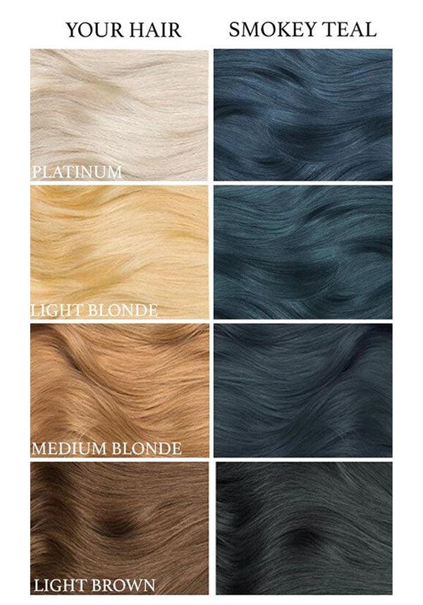 Smokey Teal | HAIR DYE - Beserk - 420sale, all, blue, clickfrenzy15-2023, cosmetics, discountapp, dye, fp, goth, green, hair, hair blue, hair colour, hair dye, hair dyes, hair green, hair turquoise, labelvegan, luna tides, lunar tides, turquoise, vegan
