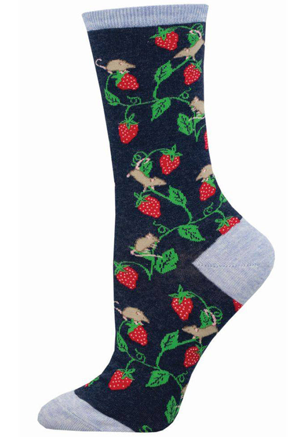 Berry Mice [Navy] | SOCKS