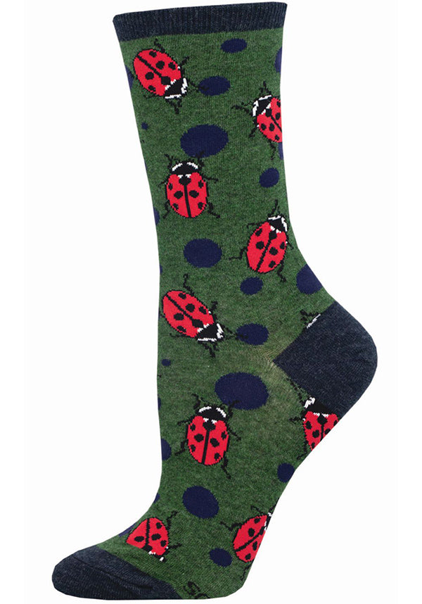 Socksmith Ladybugs Green Heather Socks Buy Online Australia