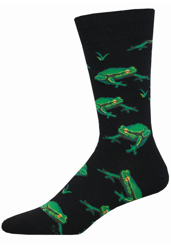 Women's Freaky Frogs Socks | Fun Novelty Animal Socks - Sock Vault