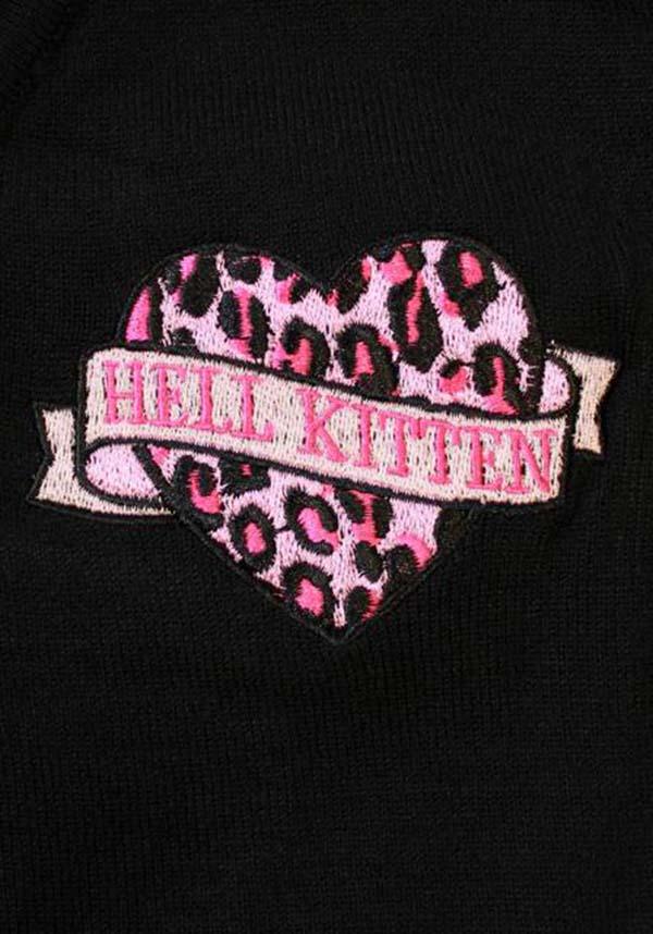 Hell Kitten | CROPPED CARDIGAN* - Beserk - all, all clothing, all ladies clothing, black, cardigan, clickfrenzy15-2023, clothing, collection-wintersale2022, discountapp, jackets and jumpers, jumper, jumpers and jackets, ladies clothing, ladies outerwear, may22, mysterypack2023, outerwear, pin up, pinup, plus size, R290522, sale, SPPWS1494, winter, winter clothing, winter wear, wintersale2022
