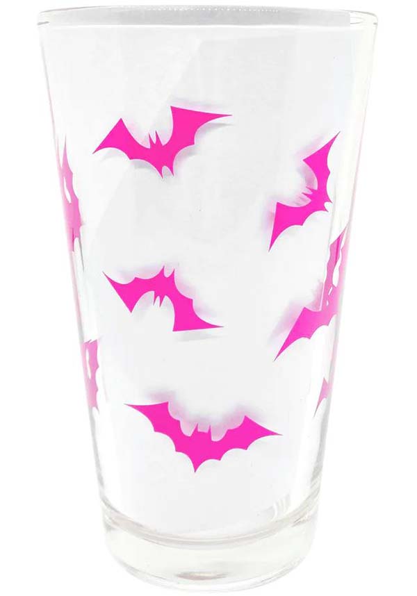 Luna Bats [Pink] | PINT GLASS