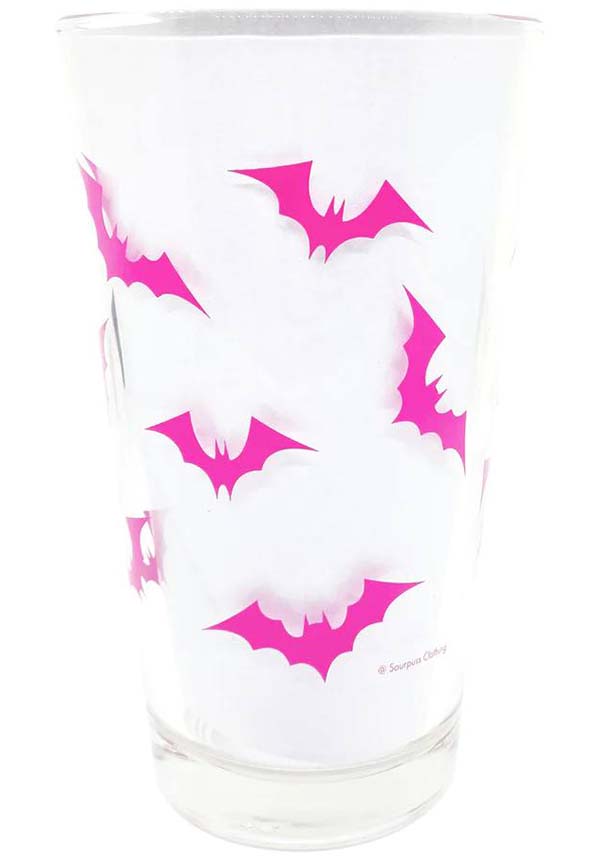 Luna Bats [Pink] | PINT GLASS