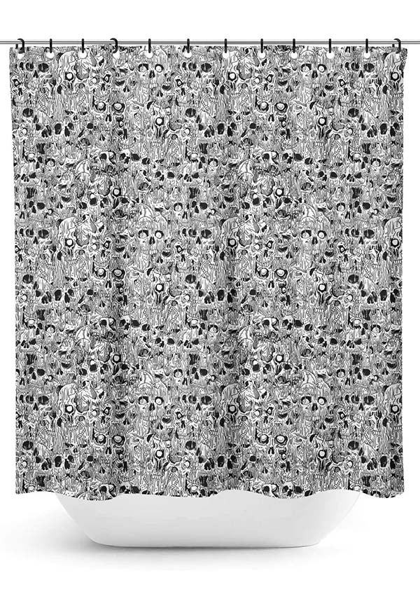 Melting Skulls | SHOWER CURTAIN