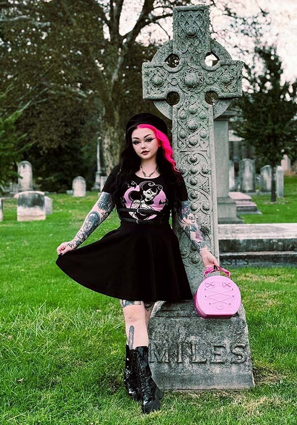 Spooky Pinup | RAGLAN SKATER DRESS**