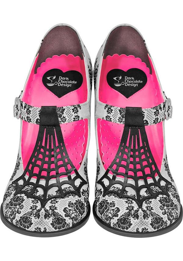 Spider Web | HIGH HEELS - Beserk - all, clickfrenzy15-2023, cpgstinc, discountapp, fp, gothic, halloween, heels, heels [in stock], hot chocolate, in stock, instock, labelinstock, labelvegan, lolita, shoes, spider, spiderweb, vegan, web