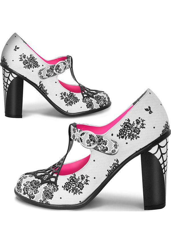 Spider Web | HIGH HEELS - Beserk - all, clickfrenzy15-2023, cpgstinc, discountapp, fp, gothic, halloween, heels, heels [in stock], hot chocolate, in stock, instock, labelinstock, labelvegan, lolita, shoes, spider, spiderweb, vegan, web