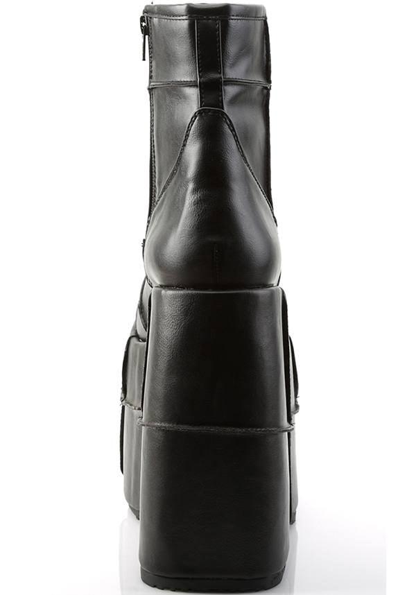 STACK-201 [Black] | PLATFORM BOOTS [PREORDER] - Beserk - all, black, boots, boots [preorder], clickfrenzy15-2023, demonia, demonia shoes, discountapp, fp, labelpreorder, labelvegan, mens shoes, platforms, platforms [preorder], pleaserimageupdated, ppo, preorder, shoes, vegan