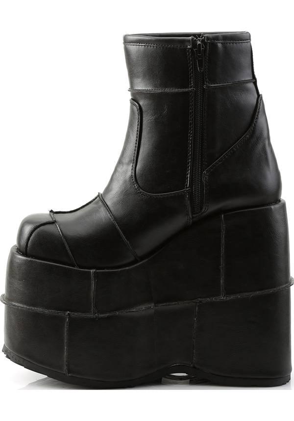 STACK-201 [Black] | PLATFORM BOOTS [PREORDER] - Beserk - all, black, boots, boots [preorder], clickfrenzy15-2023, demonia, demonia shoes, discountapp, fp, labelpreorder, labelvegan, mens shoes, platforms, platforms [preorder], pleaserimageupdated, ppo, preorder, shoes, vegan