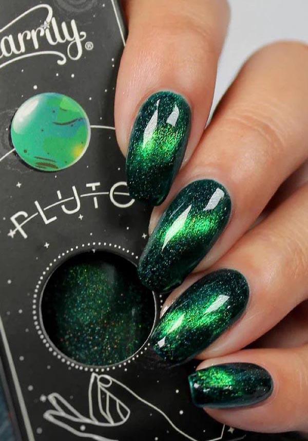 Pluto | NAIL POLISH - Beserk - all, clickfrenzy15-2023, cosmetics, cruelty free, cruetly free, discountapp, fp, glitter, googleshopping, green, holo, holographic, labelvegan, nail, nail art, nail polish, nail polishes, nail varnish, nails, polish, polishes, R160922, sep22, sparkle, STA115, starrily, varnish, vegan