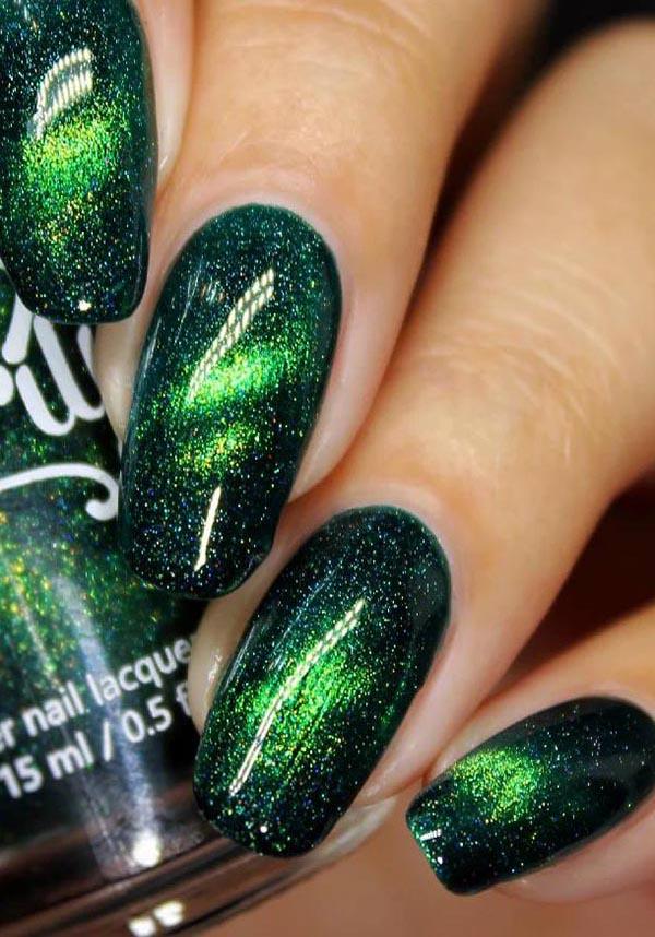 Pluto | NAIL POLISH - Beserk - all, clickfrenzy15-2023, cosmetics, cruelty free, cruetly free, discountapp, fp, glitter, googleshopping, green, holo, holographic, labelvegan, nail, nail art, nail polish, nail polishes, nail varnish, nails, polish, polishes, R160922, sep22, sparkle, STA115, starrily, varnish, vegan