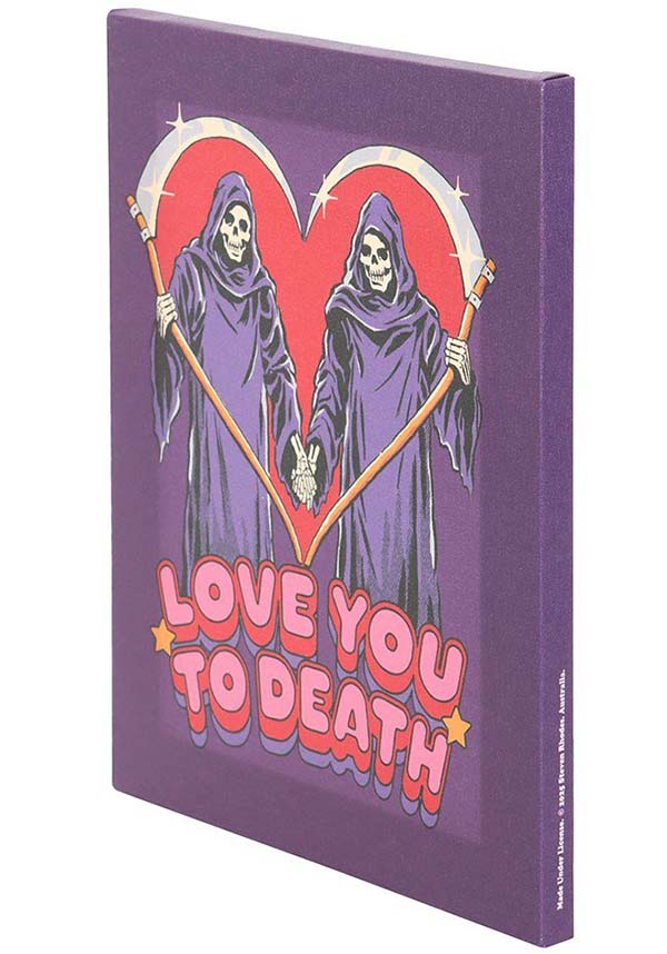 Love You To Death | CANVAS PLAQUE