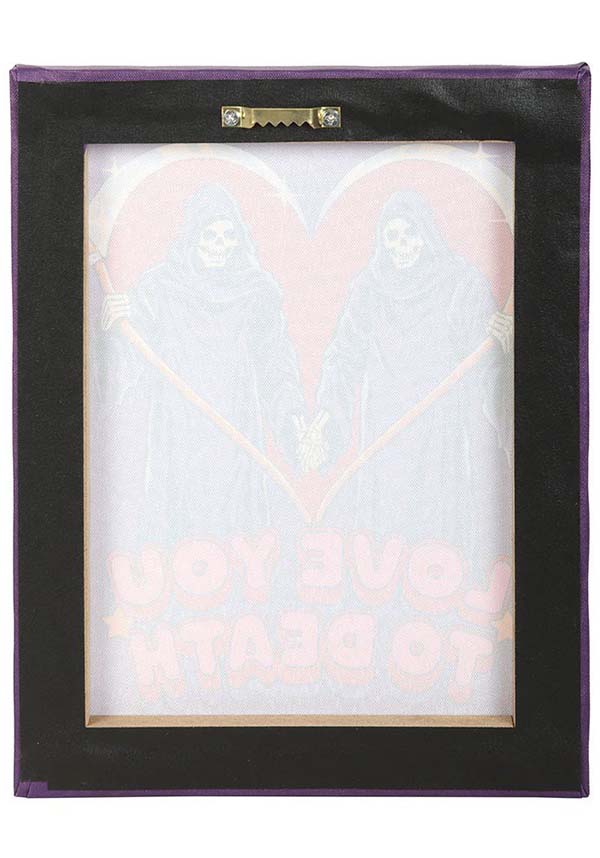 Love You To Death | CANVAS PLAQUE