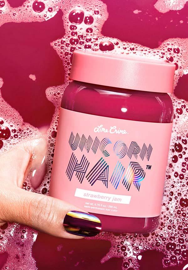 Strawberry Jam | UNICORN HAIR COLOUR - Beserk - all, clickfrenzy15-2023, cosmetics, discountapp, dye, fp, hair, hair colour, hair dye, hair pink, labelvegan, lime crime, lime crime hair, pastel goth, pink, vegan