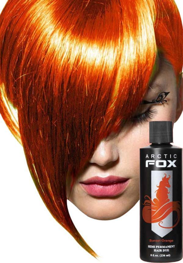 Sunset Orange | HAIR COLOUR [236ml] - Beserk - all, arctic fox, artic fox, clickfrenzy15-2023, colour:orange, cosmetics, discountapp, fp, hair colour, hair dye, hair orange, labelvegan, lethal industries, orange, rainbow, vegan
