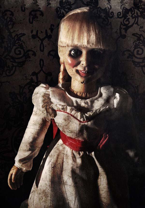 The Conjuring | Annabelle Prop REPLICA DOLL - Beserk - all, annabelle, clickfrenzy15-2023, collect, collectable, collectables, creepy, discountapp, doll, fp, halloween, halloween collectables, horror, horror vinyl, ikoncollectables, the conjuring, voodoo doll