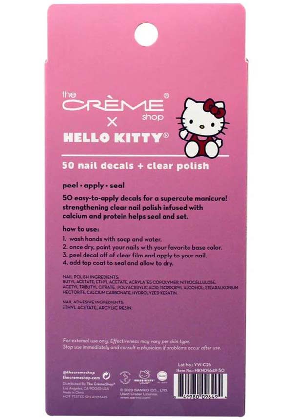 Hello Kitty 50 | NAIL POLISH & DECALS*