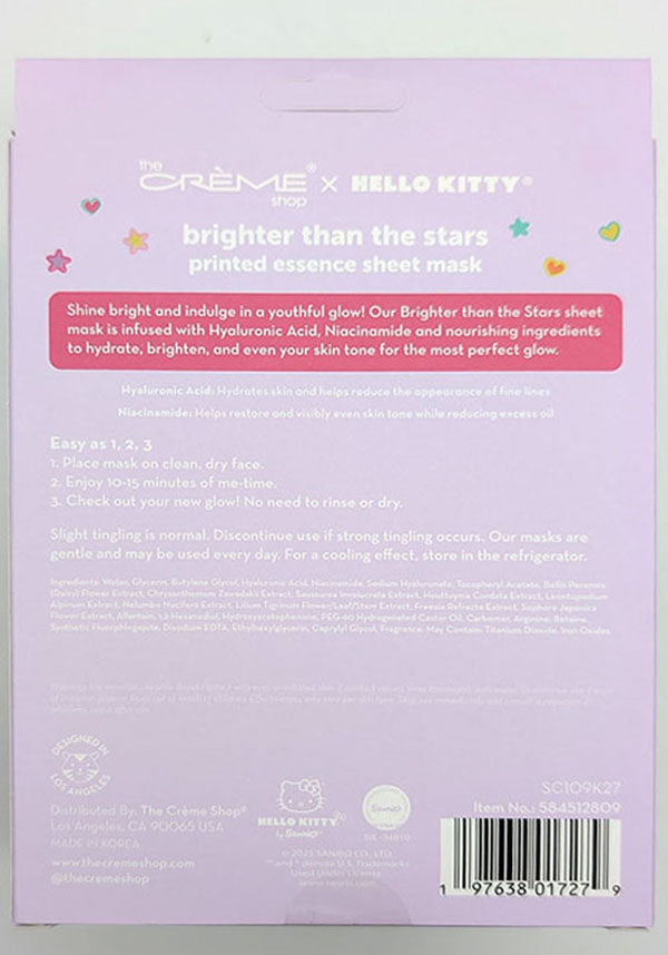 Hello Kitty [Bright Stars] | SHEET MASK [3 PCE]