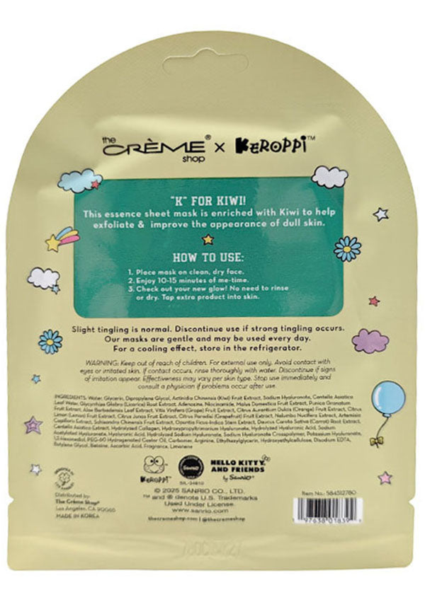 Keroppi [Glow Up] | SHEET MASK