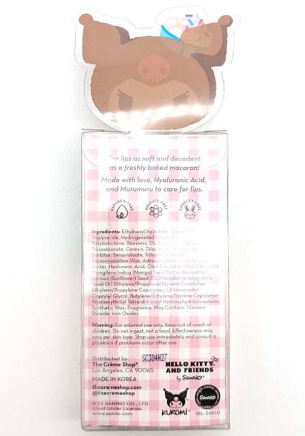 Kuromi [Chocolate Strawberries] Macaron | LIP BALM