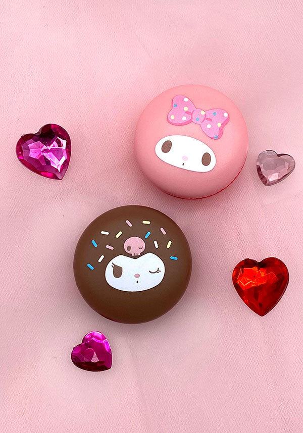 Kuromi [Chocolate Strawberries] Macaron | LIP BALM