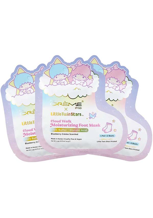 Little Twin Stars Cloud Walk | MOISTURISING FOOT MASKS [SET OF 3]