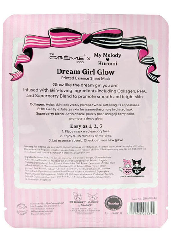 My Melody & Kuromi [Dream Girl Glow] | SHEET MASK