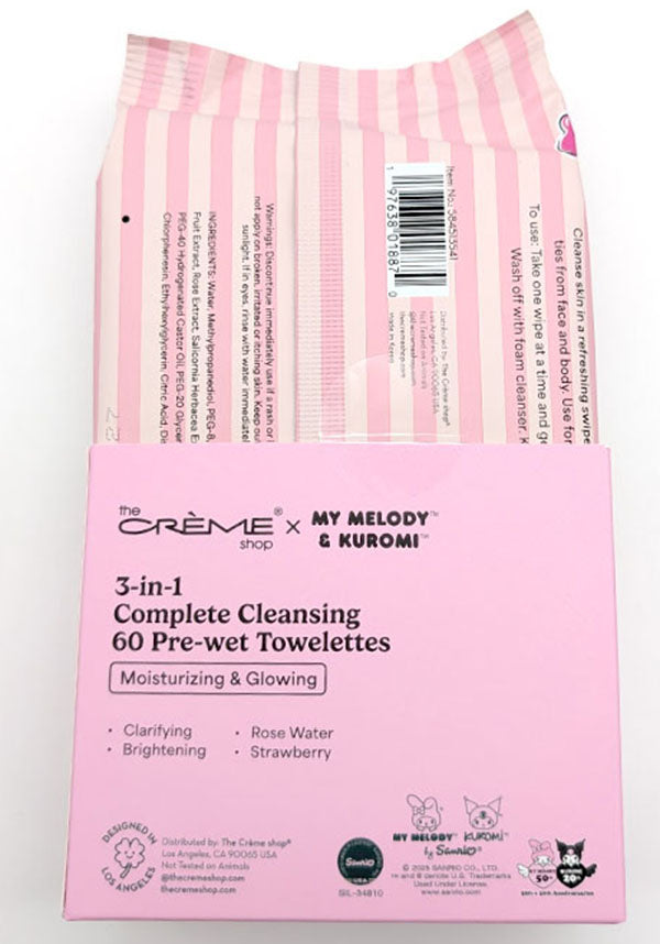 My Melody & Kuromi [Strawberry] | CLEANSING WIPES