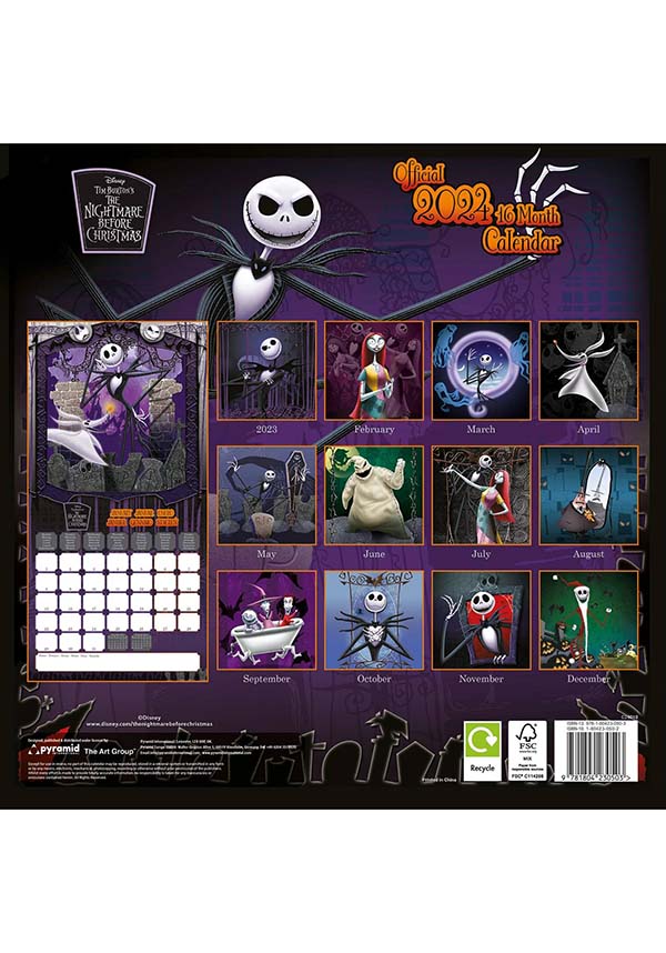 Nightmare Before Christmas 2024 Calendar With Holidays Britta Guinevere