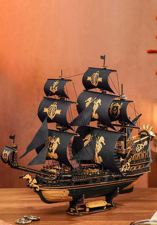 The Seahorse Baroque Ship | 3D WOODEN PUZZLE