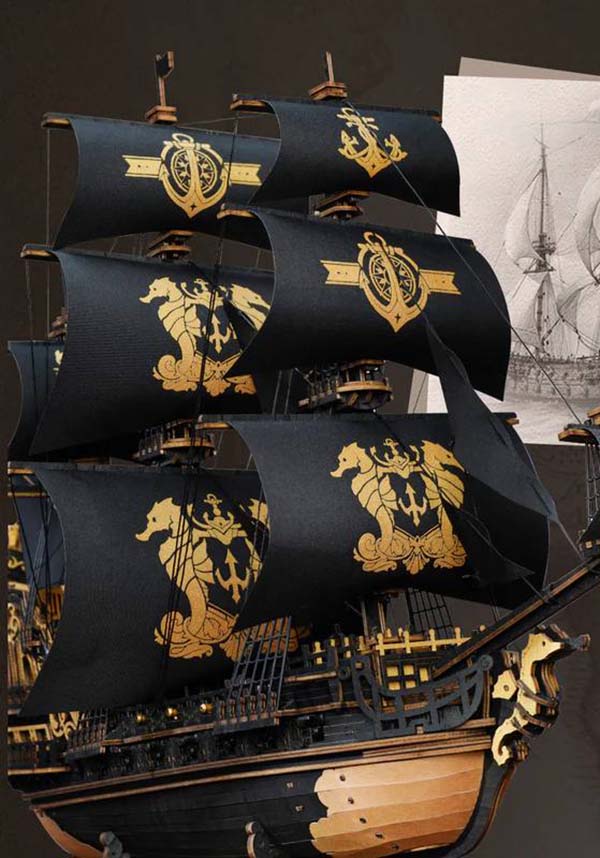 The Seahorse Baroque Ship | 3D WOODEN PUZZLE