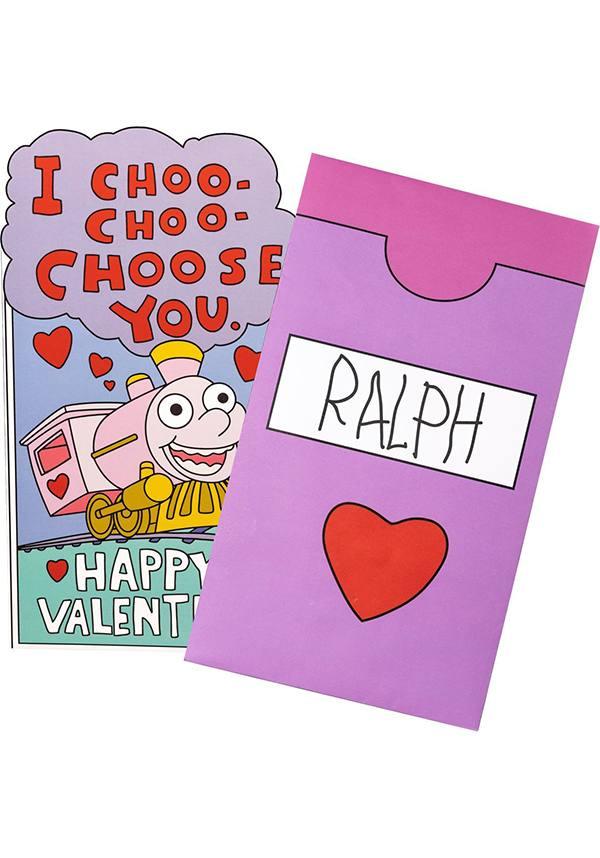 I Choo Choo Choose You VALENTINE&#39;S CARD | The Simpsons - Beserk - all, card, clickfrenzy15-2023, Comiccon2020, cpgstinc, dec19, discountapp, fp, gifts, greeting cards, homewares, ikoncollectables, office and stationery, pop culture, simpsons, stationery, the simpsons, valentines, valentines cards