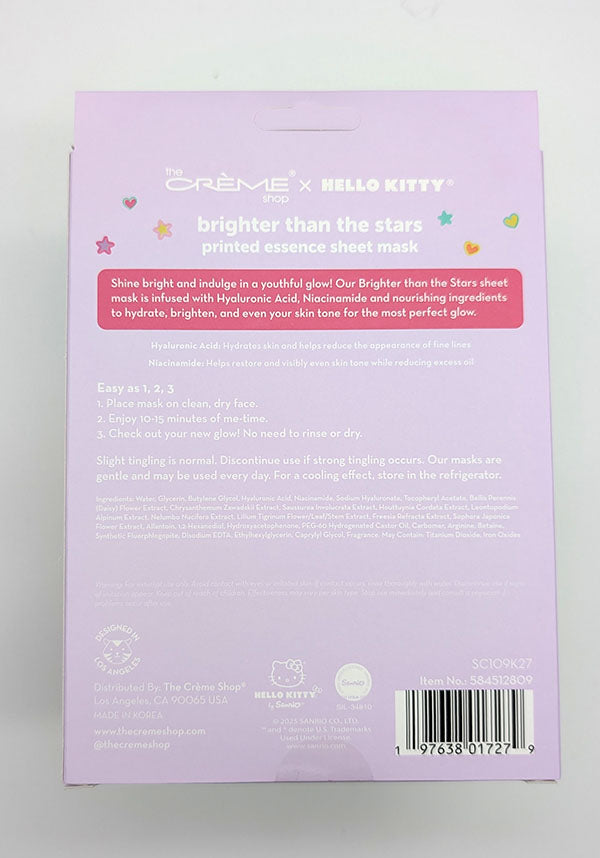 Hello Kitty [Bright Stars] | SHEET MASK [3 PCE]