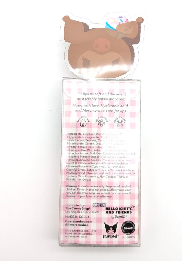Kuromi [Chocolate Strawberries] Macaron | LIP BALM