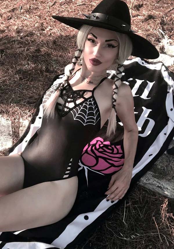 Till Death Coffin Roses Shaped | BEACH TOWEL