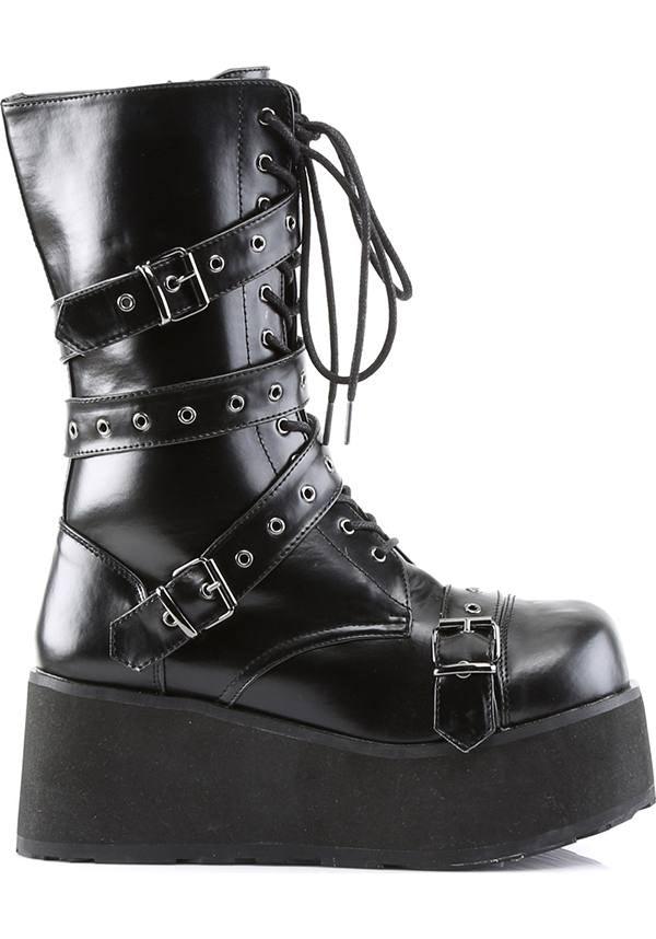 TRASHVILLE-205 [Black] | BOOTS [PREORDER] - Beserk - all, black, boots, boots [preorder], clickfrenzy15-2023, demonia, demonia shoes, discountapp, fp, labelpreorder, labelvegan, men, mens shoes, platforms, platforms [preorder], pleaserimageupdated, ppo, preorder, shoes, techwear, vegan