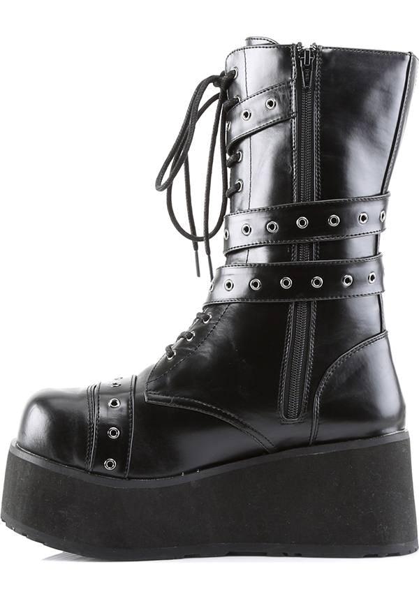 TRASHVILLE-205 [Black] | BOOTS [PREORDER] - Beserk - all, black, boots, boots [preorder], clickfrenzy15-2023, demonia, demonia shoes, discountapp, fp, labelpreorder, labelvegan, men, mens shoes, platforms, platforms [preorder], pleaserimageupdated, ppo, preorder, shoes, techwear, vegan