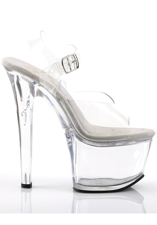 TREASURE-708 [Clear] | PLATFORM HEELS [PREORDER] - Beserk - all, clear, clickfrenzy15-2023, discountapp, fp, heels, heels [preorder], labelpreorder, labelvegan, platform heels, platforms, platforms [preorder], pleaser, ppo, preorder, shoes, vegan