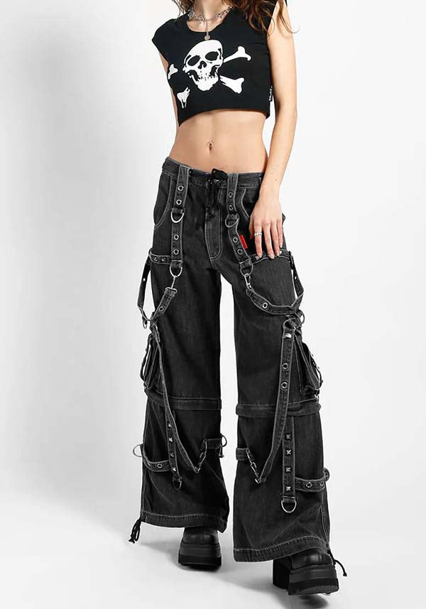 Tripp NYC Dark Street Strap [Black Denim] - Side View